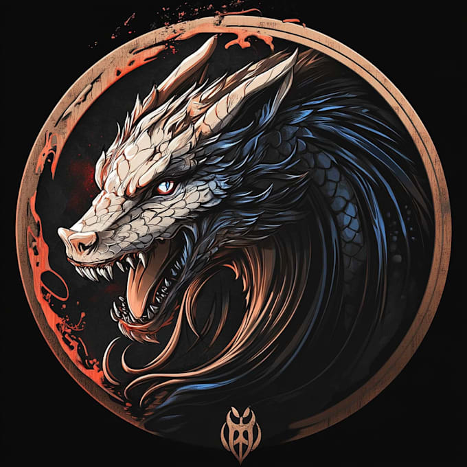 create logo designer anime, fantasy