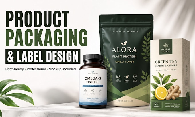 create professional product packaging and label designs