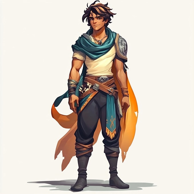 illustrate vector 2d characters and custom clipart