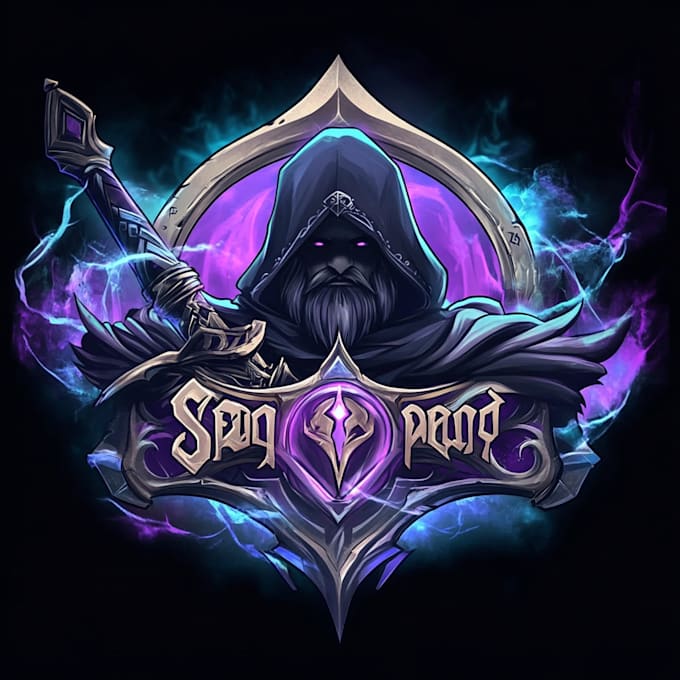 design an fantasy, rpg, mmorpg, sci fi game logo