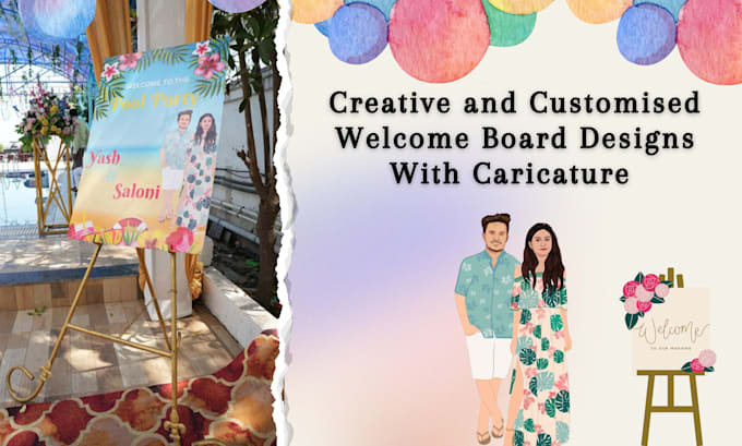 design customized welcome board within 24 hours