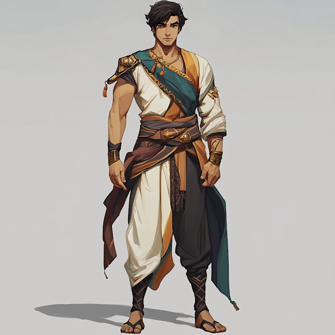 design 2d game character and sprite