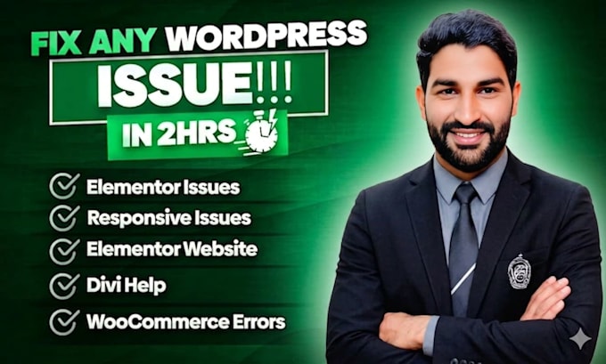 fix wordpress bugs, errors, issues and crashed website