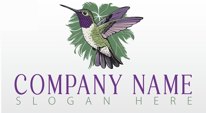 design a creative hummingbird logo
