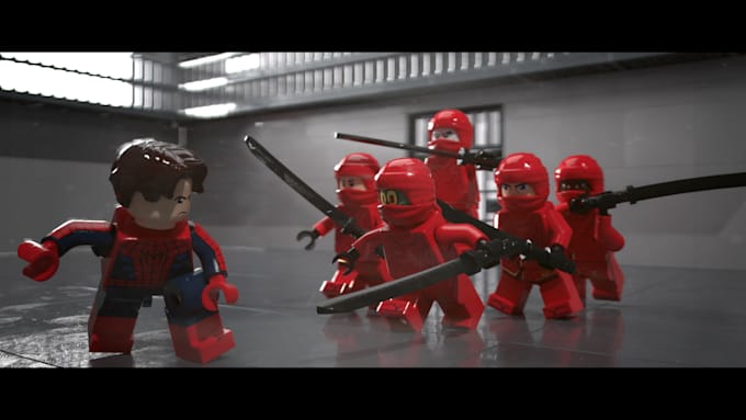 create lego character art