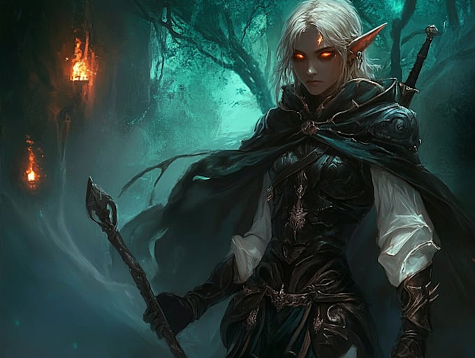 make artwork for your fantasy card game characters
