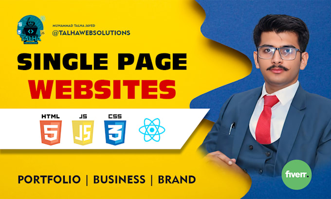 design single page website
