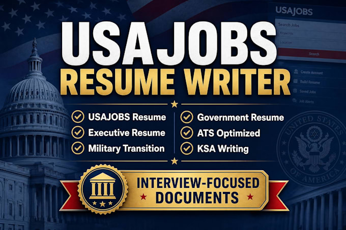 write executive federal military government resume and ksa response for usajobs