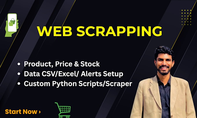 Scrape data from any website using python and automation by ...