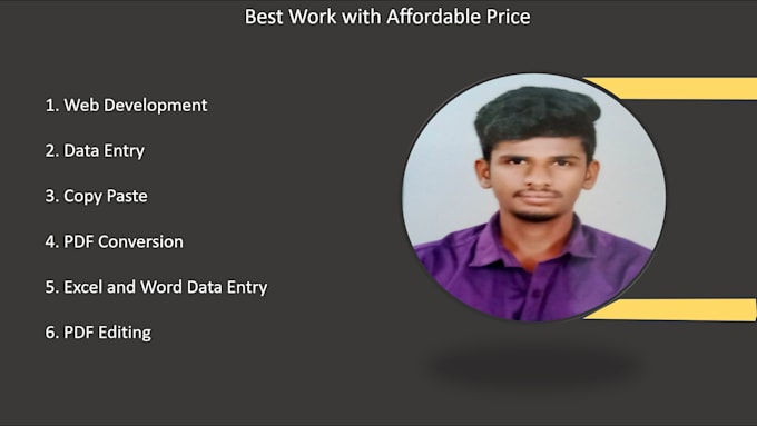 do perfect data entry copy paste and webdevelopment