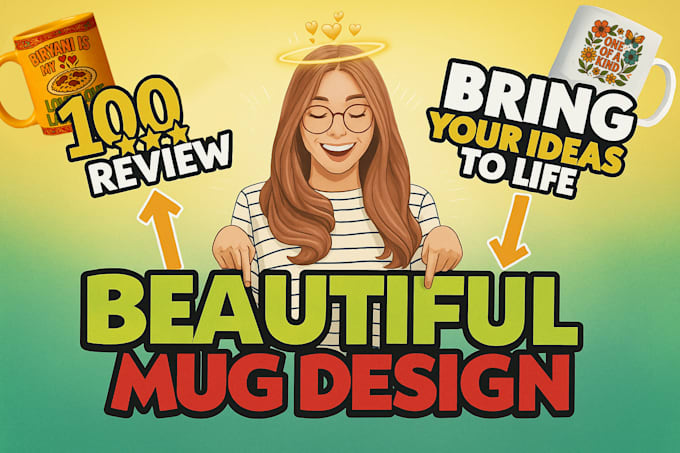 unique mug artwork for your brand or gift