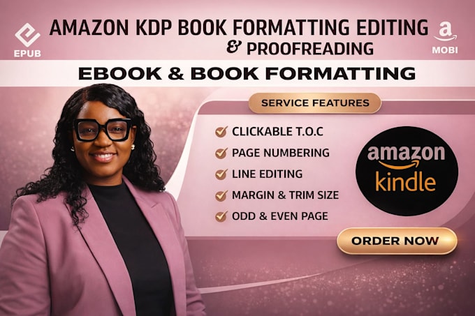 Format your book for amazon kdp kindle ebook and paperback by Mary ...