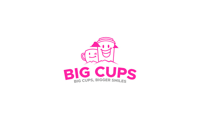 design big cups coffee beverages logo