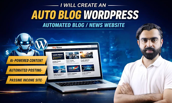 create wordpress website for automated blogs with n8n automation