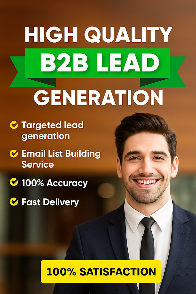targeted b2b lead generation verified emails for any industry