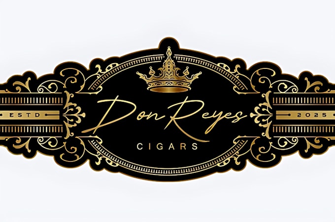 do modern cigar logo, bands, label, and cigar box design