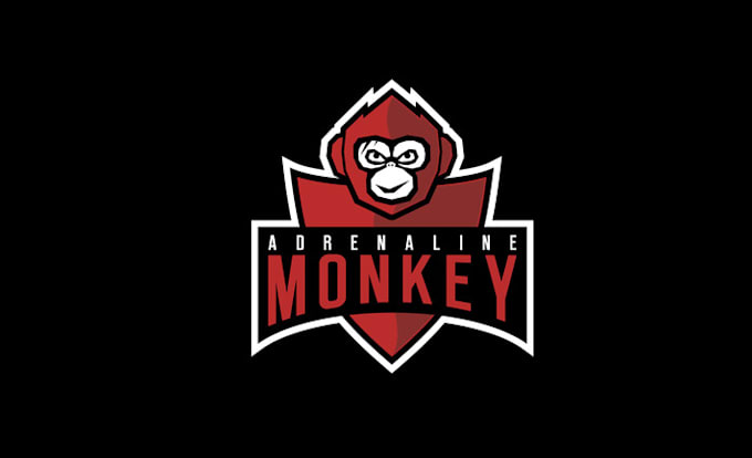 design artwork adrenaline monkey logo