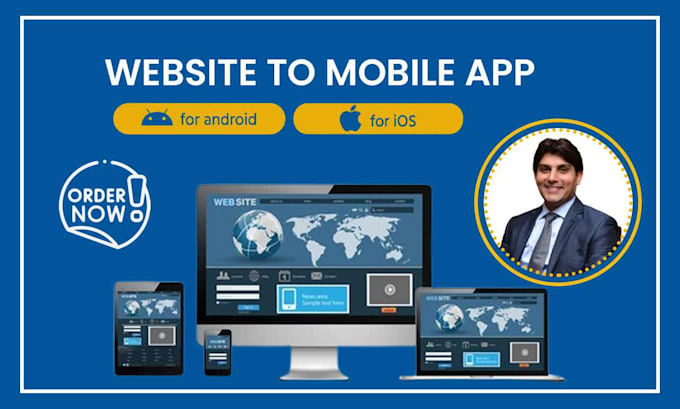convert website to android app and ios app, flutter mobile app development