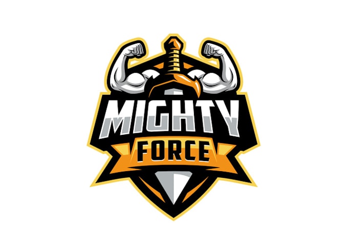design unique strong force manly products logo