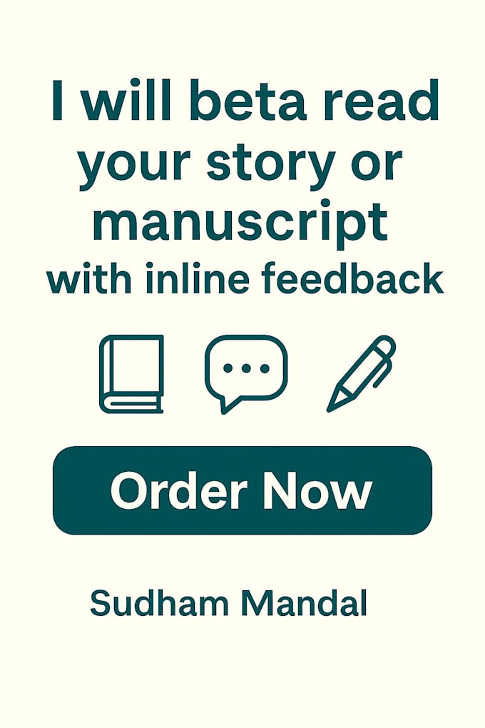 beta read your story or manuscript with inline feedback