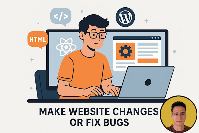 do any changes on your html, wordpress website