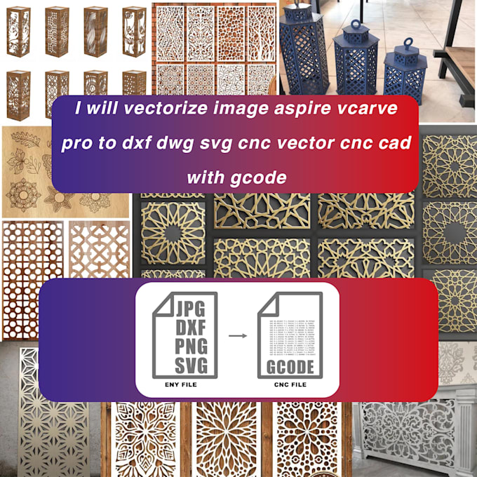 vectorize image aspire vcarve pro to dxf dwg svg cnc gcode