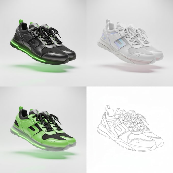 design your footwear, shoe,sneakers, and make a tech pack