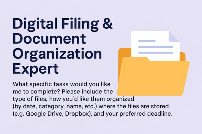 offer services specializing in digital filing