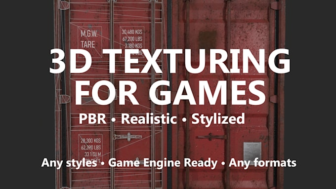 texture your 3d model in pbr for unreal or unity