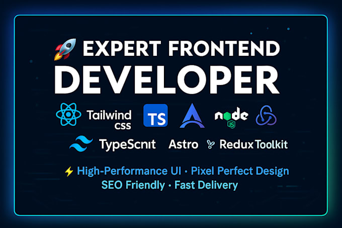 develop high performance websites using react, ts, nodejs and astro