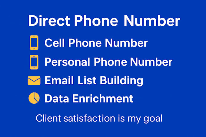 direct phone, cell number, data enrichment, and b2b leads