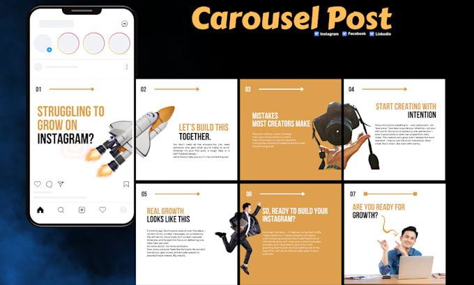 design scroll stopping instagram carousels