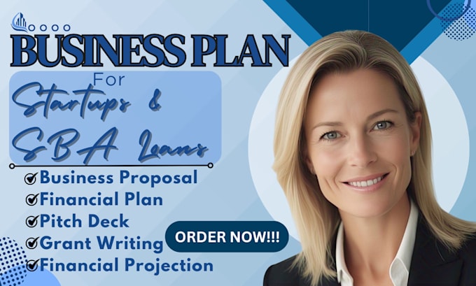 be a business plan writer, business plan for startups, sba loan, grant proposal,