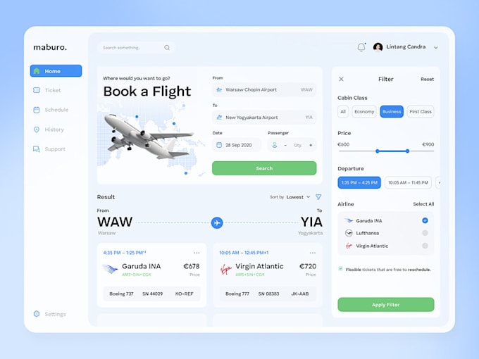 develop a flight and hotel booking app,website