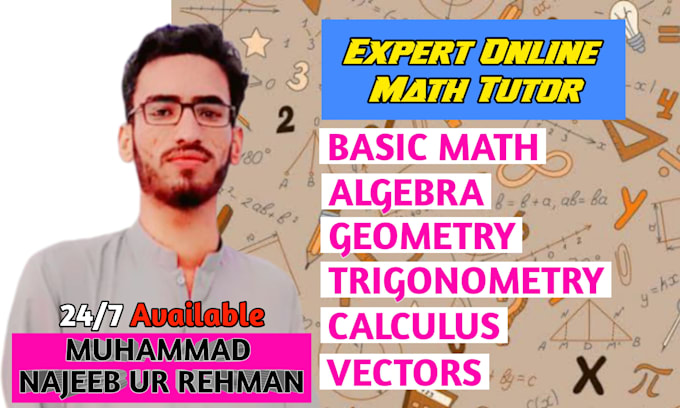 be your expert math tutor for all grades and levels