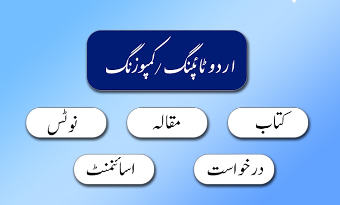 professionally type and format urdu content
