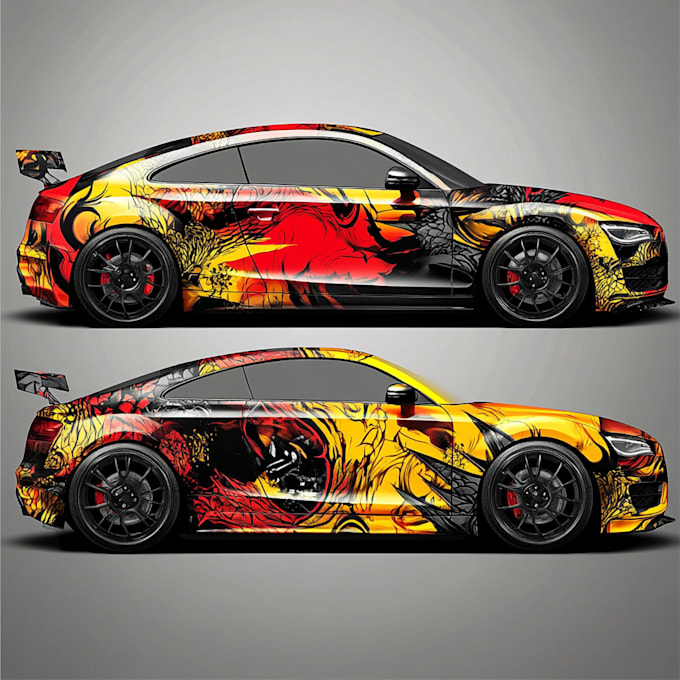 create professional vehicle wrap design, boat wrap,