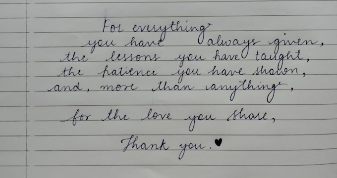 create handwritten letters and notes