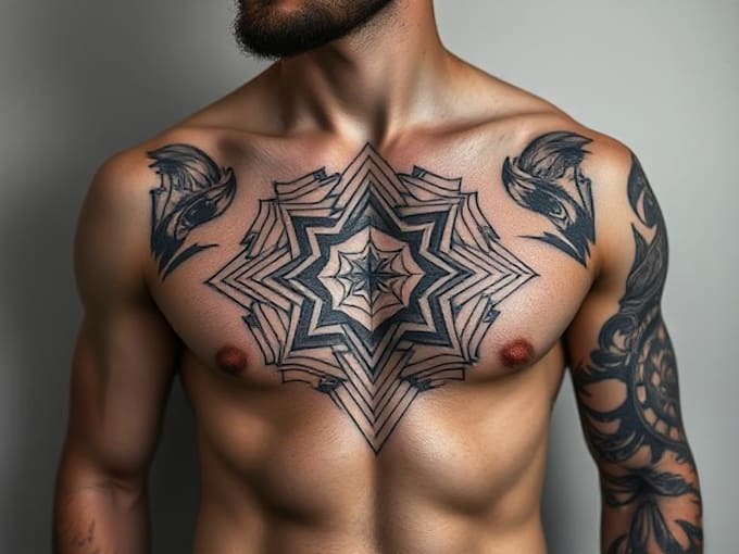 make quick geometric unique tattoo design