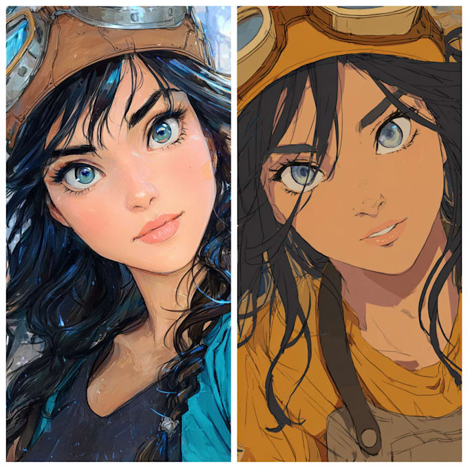 do you anime pixel art character portrait illustration