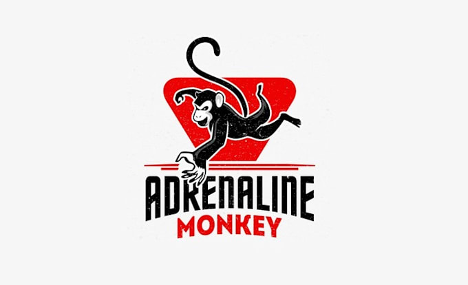design surprising adrenaline monkey logo