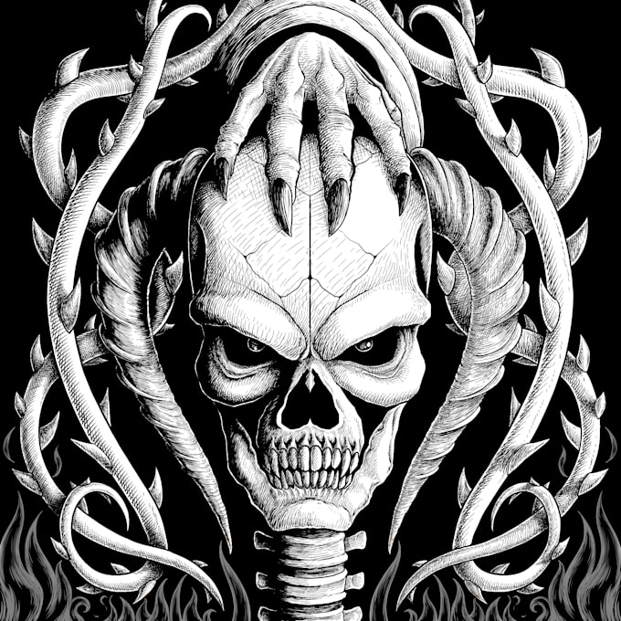 draw the illustration to your album cover
