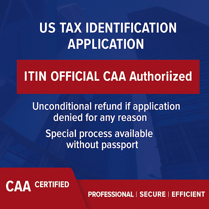 help you apply for itin as irs certified agent
