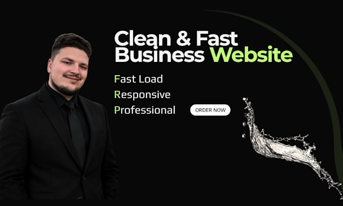 create a modern product landing page or business website