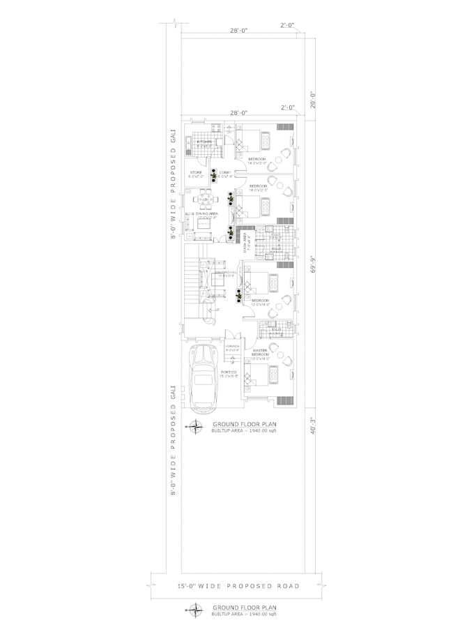 create 2d plans, 3d modelling with rendering