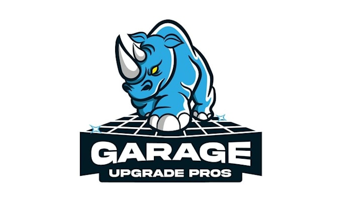 design garage floor shine logo