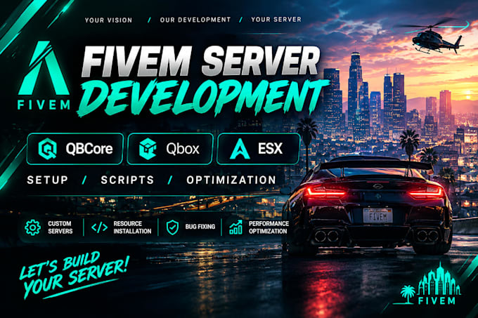 create and setup your fivem server with qbcore, qbox or esx