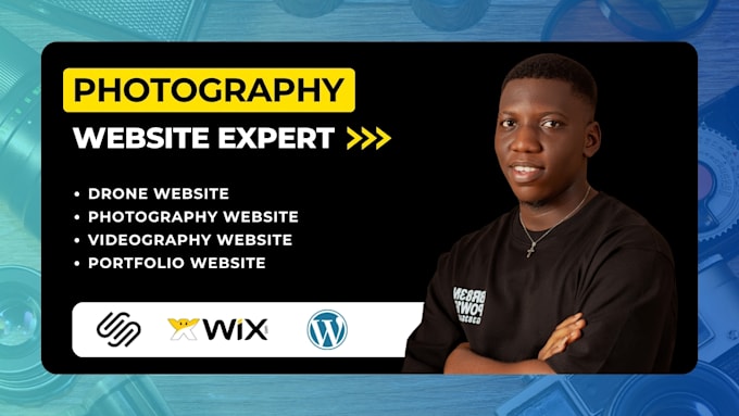 design photography website, online booking, drone website, portfolio website