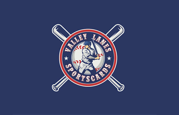 design sports cards antique retro theme logo