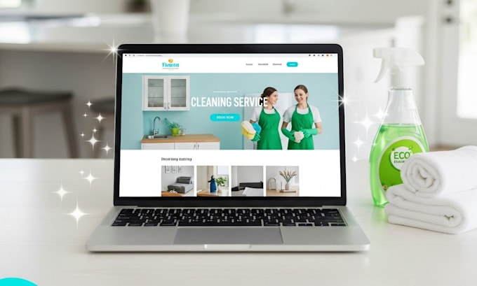 create a responsive wordpress, jobber, bkoala website for your cleaning business
